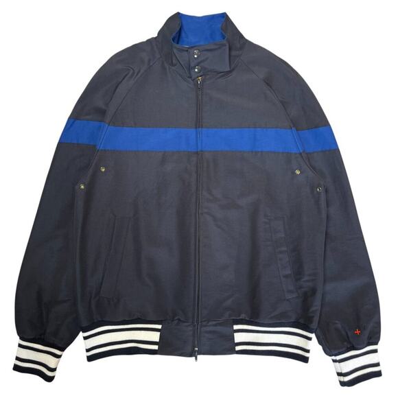 NEW Noah NYC Blue Harrington Track Jacket SIZE M NWOT HOLIDAY CHRISTMAS GIFT